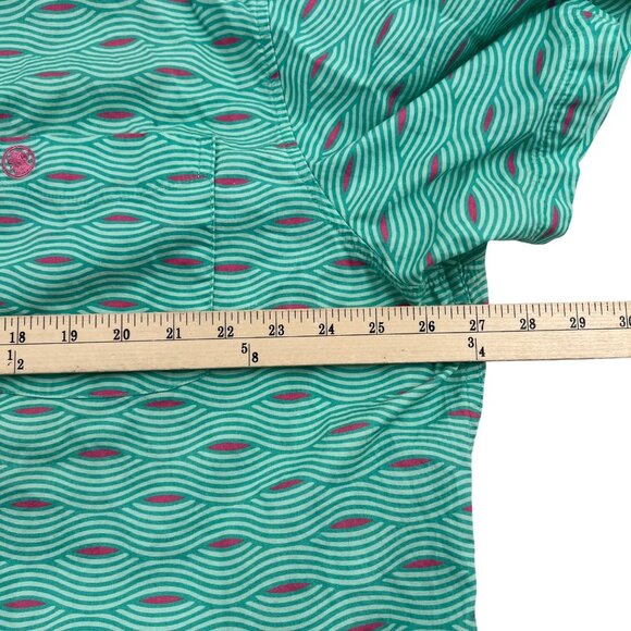 Southern Proper Mens Green & Pink Patterned Button-Down Shirt XXL Short Sleeve - Picture 5 of 6